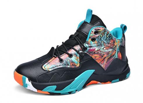 Top Grade Basketball Shoes HZJ82318 Dragon Black Blue