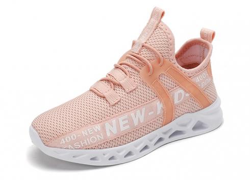 Breathable Running Shoes HXTF198810 Pink White