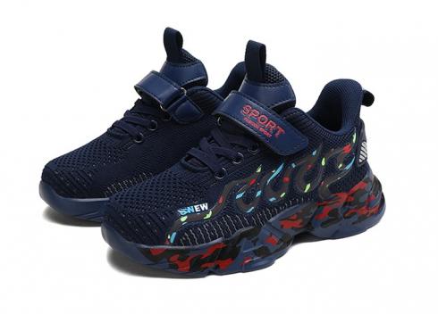 Comfort Breathable Running Shoes HXTT99811 Navy Blue Multi Color